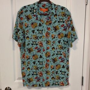 Nickelodeon Spongebob Squarepants Short-Sleeve Button-Up